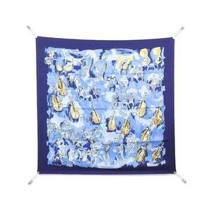HERMES Blue Scarf